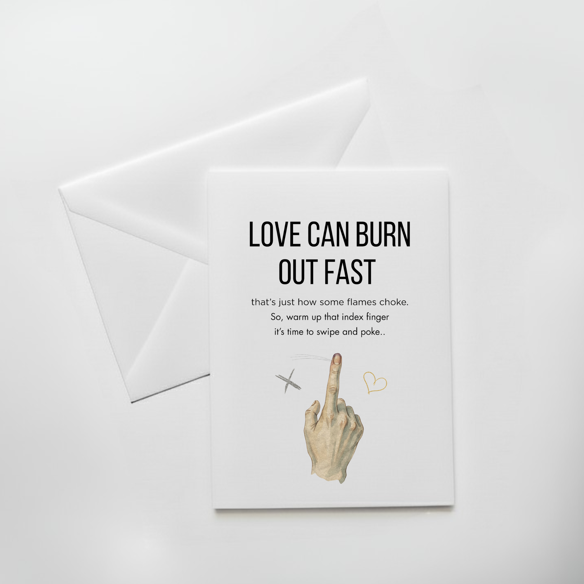 Rude Break up Card
