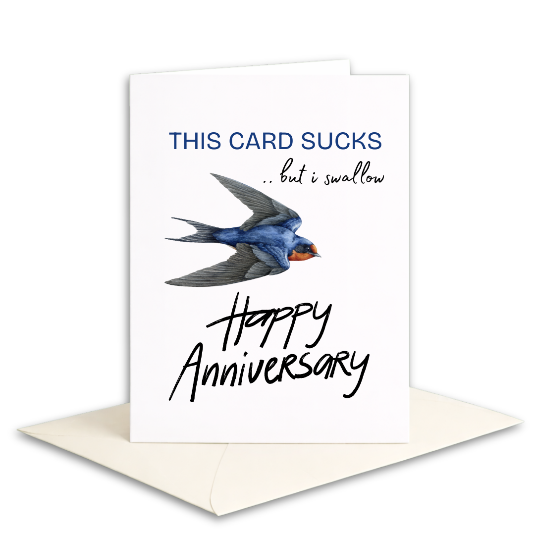 Rude adult anniversay card 