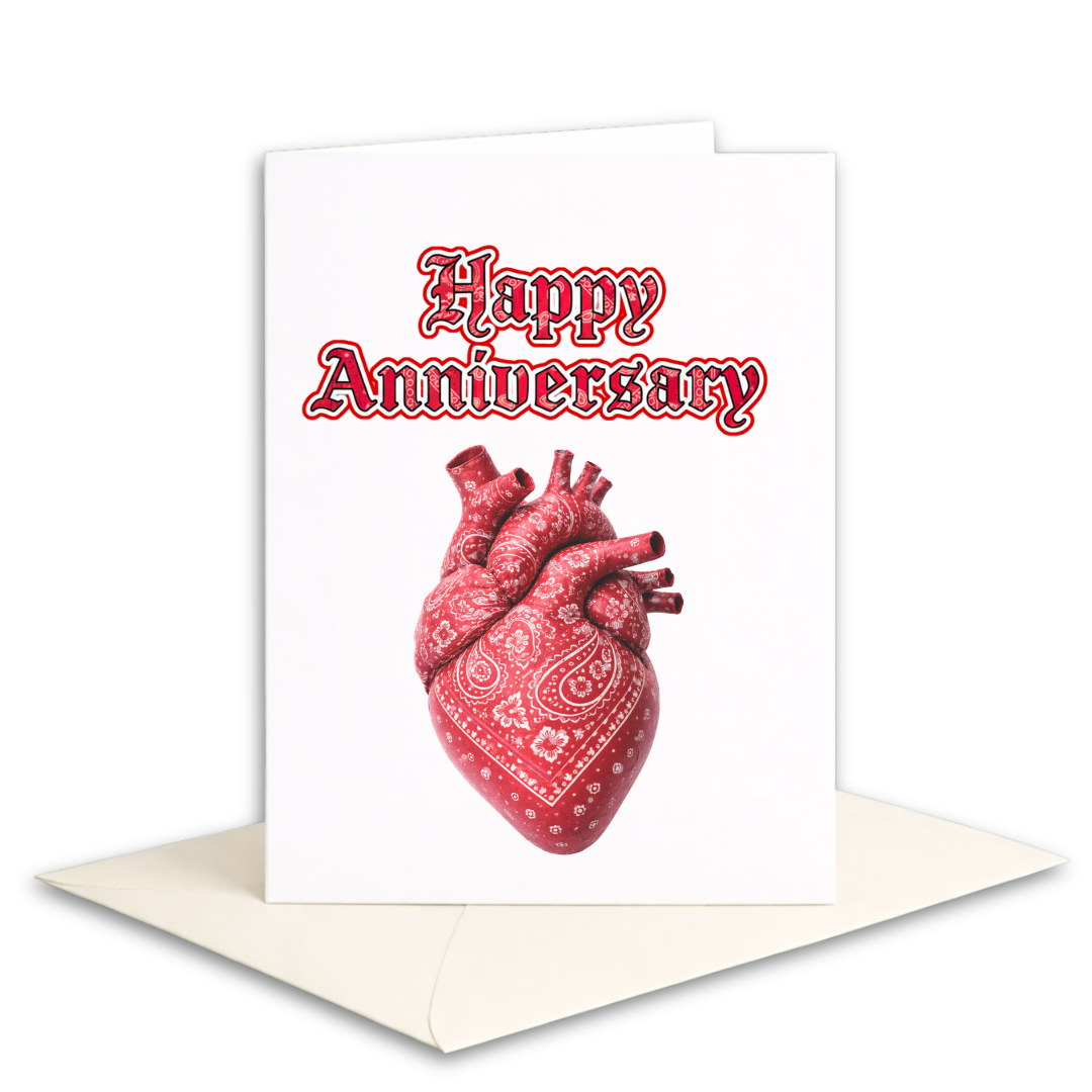 Anniversary Card -Red Heart