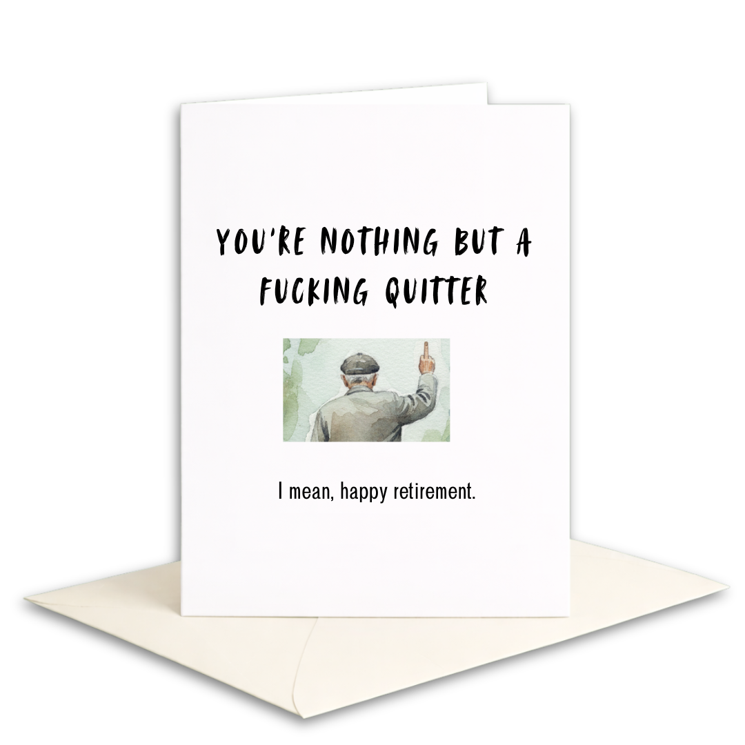 Rude Retirement Card