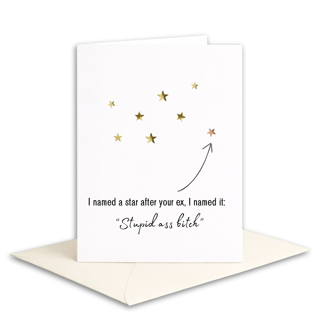 Breakup card - Stars