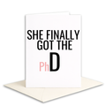 PHD Graduation Card