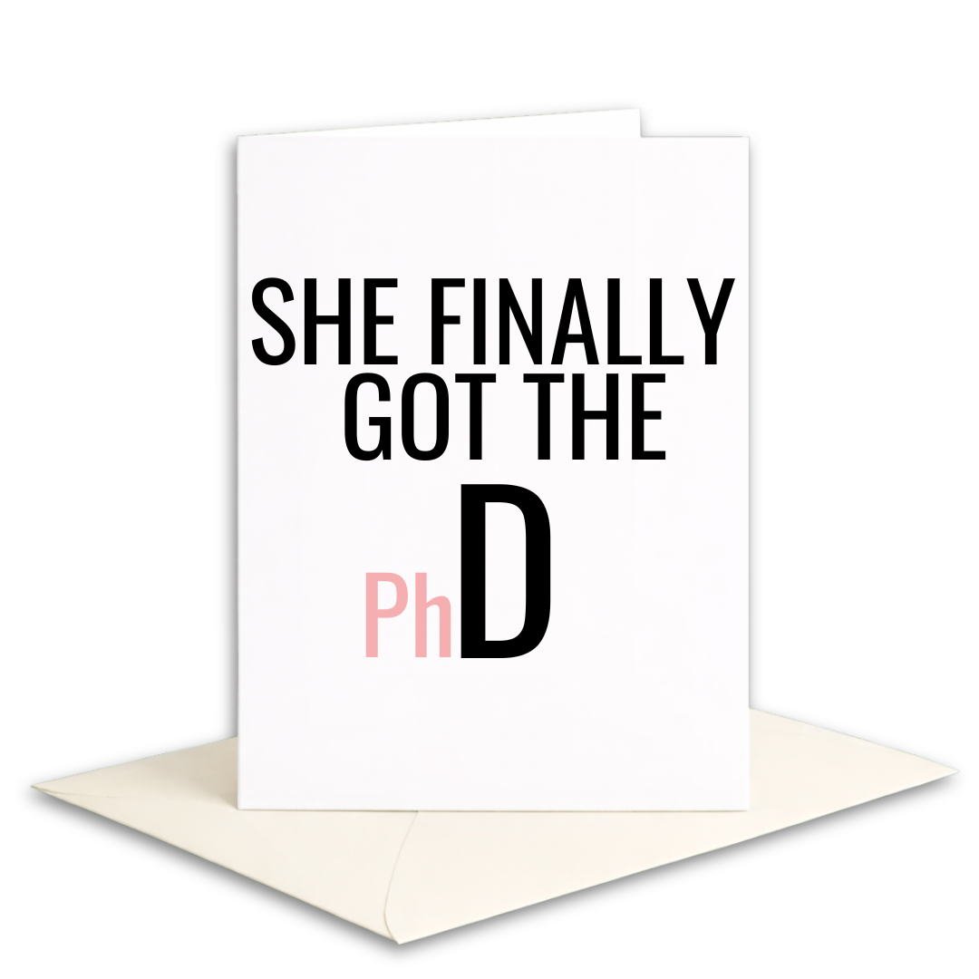 PHD Graduation Card