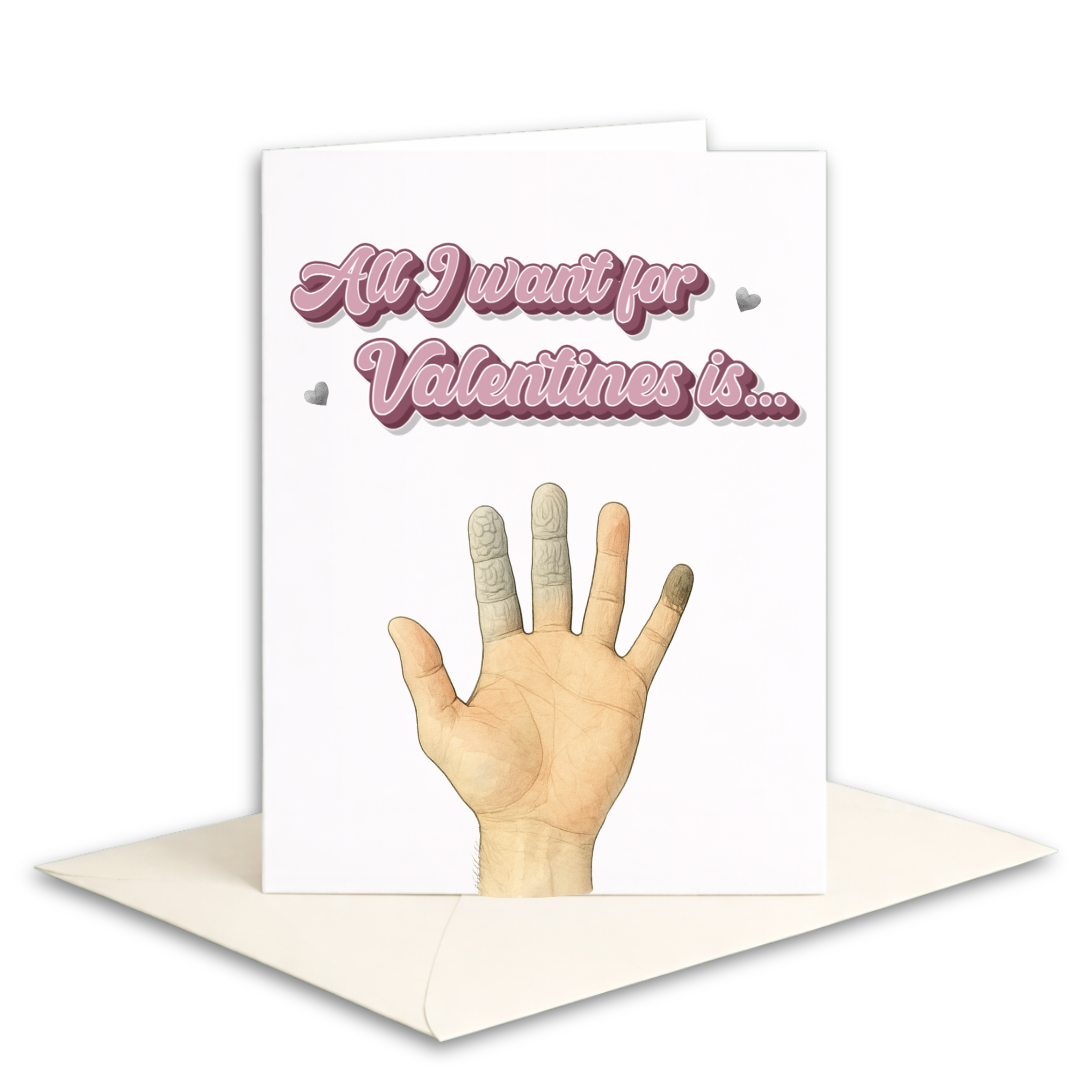 Valentines Day Card 2 in the stink, 1 in the pink